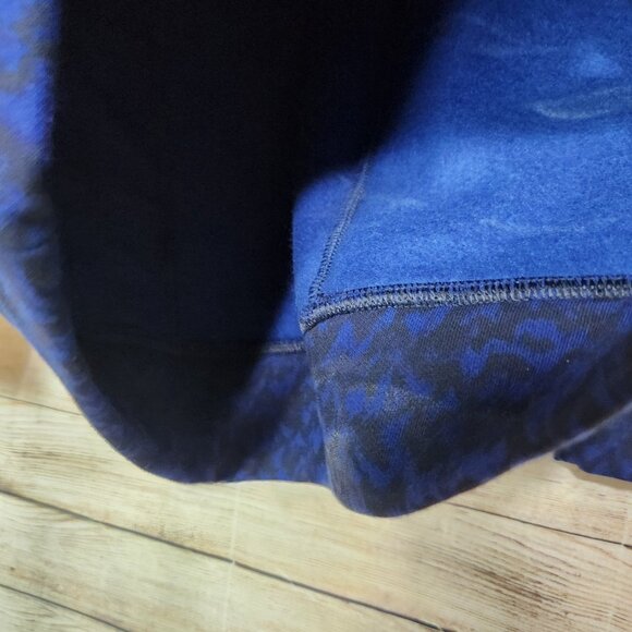 Columbia Woman’s Lodge Funnel Pullover Blue & Black Fleece Lined Size Medium - Picture 15 of 15